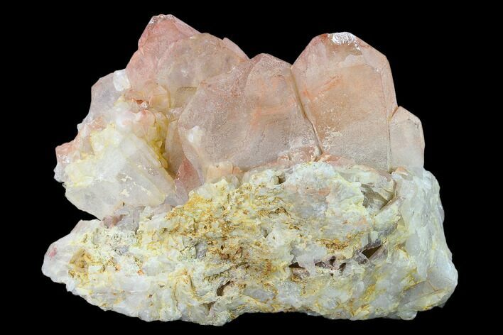 Natural, Red Quartz Crystal Cluster - Morocco #134227